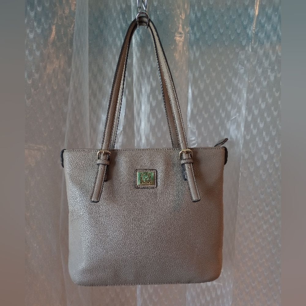 Anne Klein Tan Shoulder Bag Man Made Boho Tote